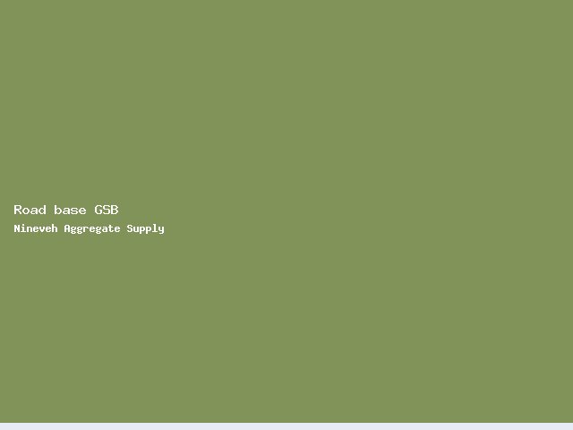 Road base GSB