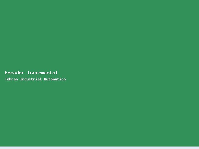 Encoder incremental
