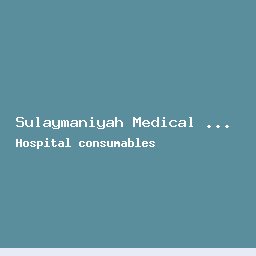 Sulaymaniyah Medical Supply