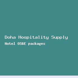 Doha Hospitality Supply