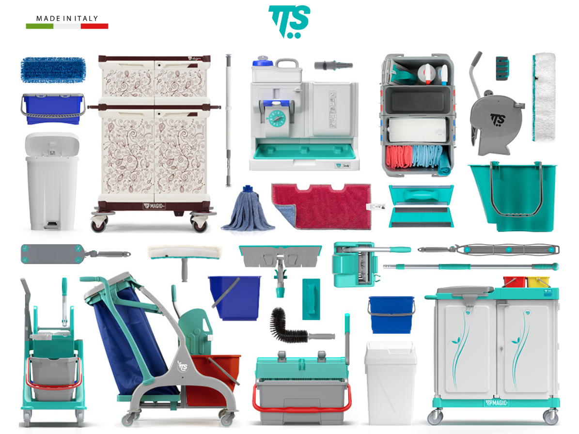 TTS Cleaning Trolleys and Accessories