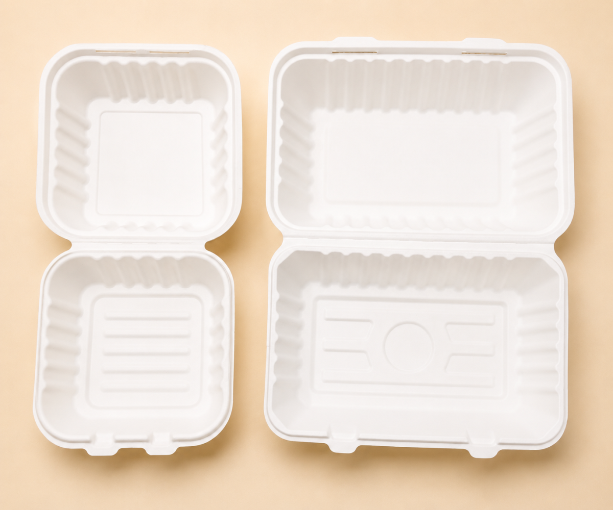Sugarcane bagasse Clamshell