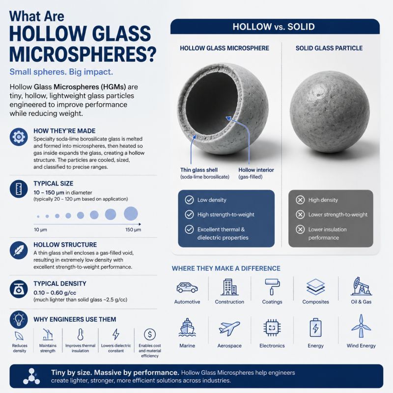 LIGHT WEIGHT FILLERS - HOLLOW GLASS MICROSPHERES