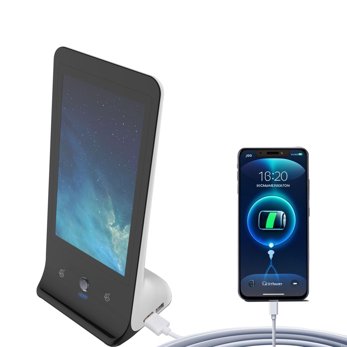 8.5-inch Display Prop Desktop Video Player with USB Charging Function, Can Charge Mobile Phones