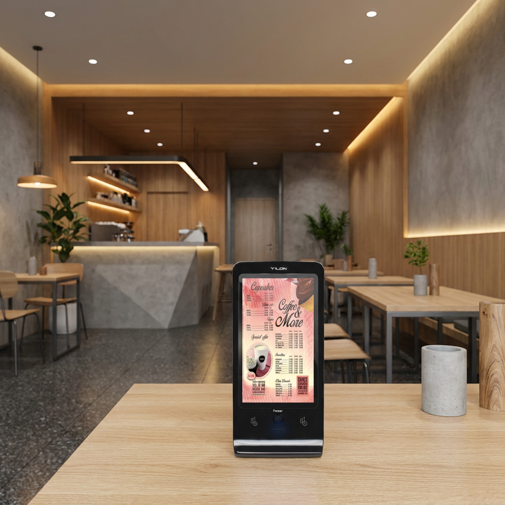 Commercial Desktop Mini Advertising Player & Charger, Low Price, Fast File Upload, Automatic Player, USB-C Charging