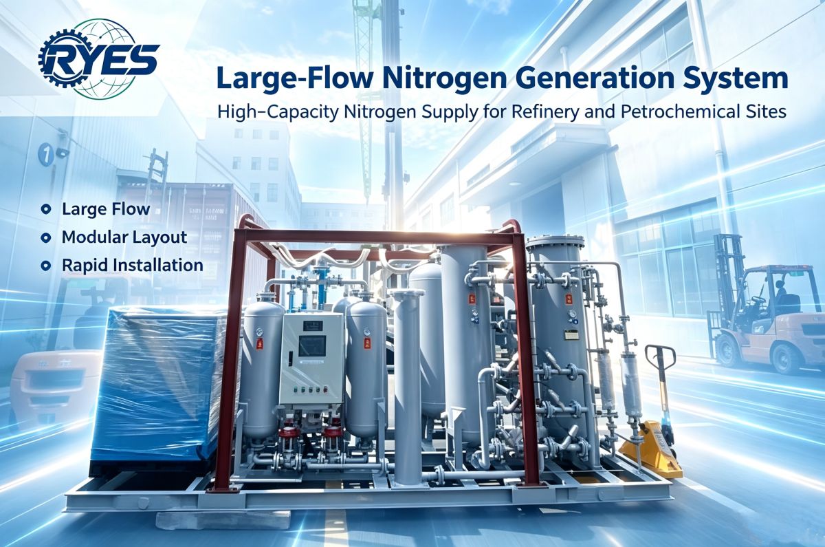 Skid‑Mounted PSA Nitrogen Generator | On‑Site Nitrogen Solution for Oil & Gas and Process Industries