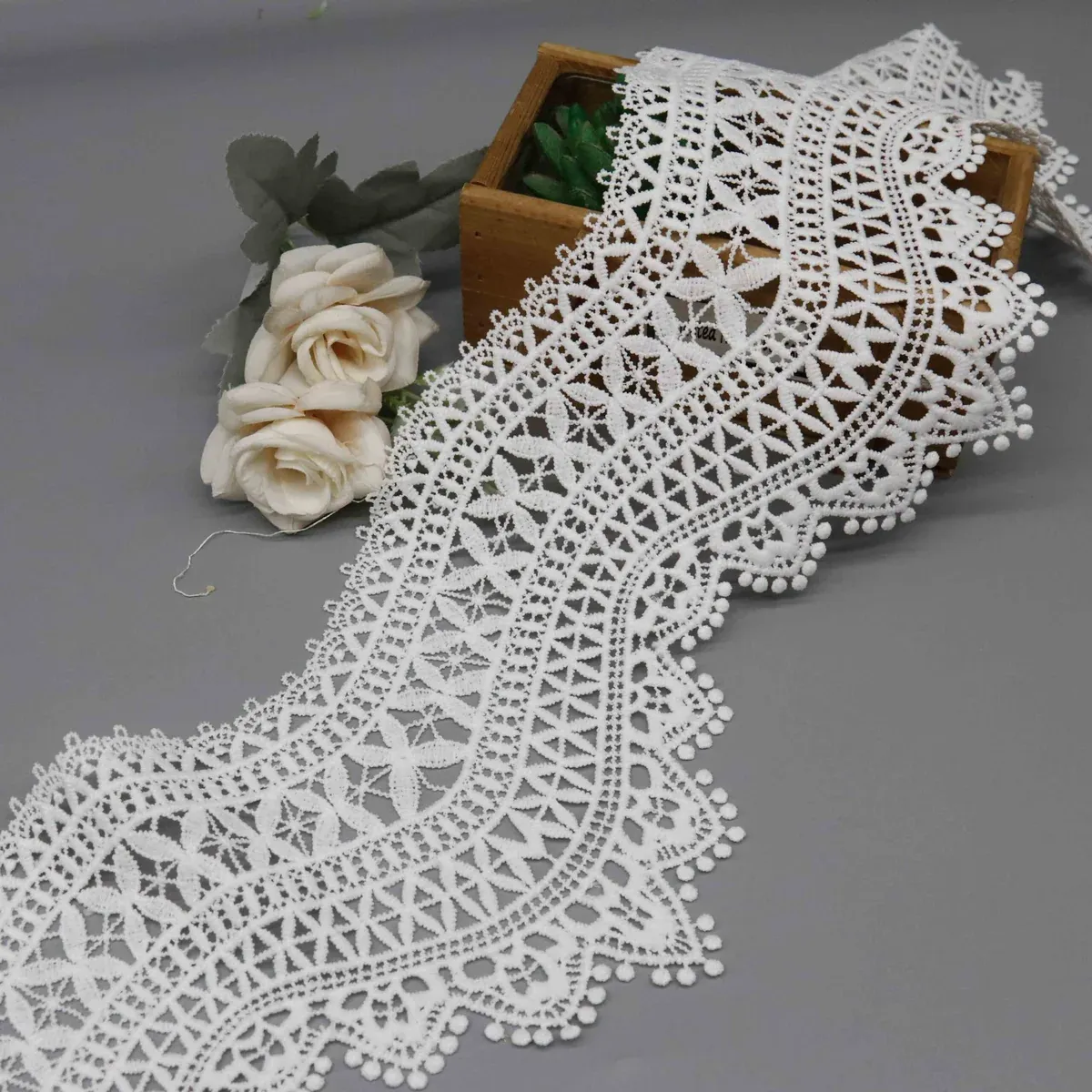 Victorian Water-Soluble Bridal Lace – 15.5 cm (SKU YT-251219-4)